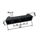 Fußkit für Rhino Rack Vortex/Heavy Duty (4), mit Schnellverschluss, 75mm hoch