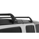 Rhino Rack Vortex Dachträger (2), schwarz, Wrangler JK,JL, für Regenrinne