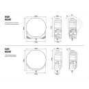Lazer Lamps Sentinel 9" Standard in Schwarz mit Positionslicht