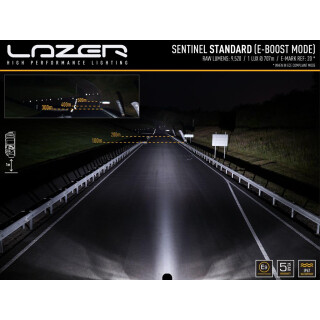 Lazer Lamps Sentinel Chrome schwarz