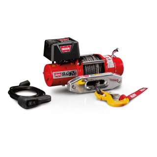 Seilwinde WARN 9.0Rc 12V 4.080 kg Zugkraft mit Kunststoffseil und Zubehr