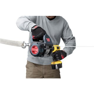Seilwinde WARN Drill Winch fr Akku-Schrauber, 340kg Zugkraft, mit Stahlseil