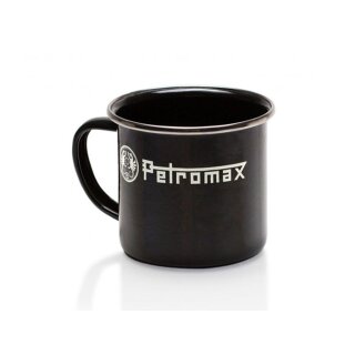 Emaille Tasse / Schwarz