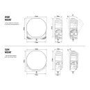 Lazer Lamps Sentinel 9", schwarz, Elite mit Positionslicht