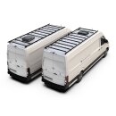 Volkswagen Crafter (L5H2 / LWB Maxi / OEM Schiene) (2017 - Heute) Slimpro Dachträger Kit