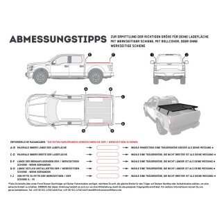 Pick-Up Slimline II Ladeflchentrger Kit / 1358 (L) x 1255 (B)