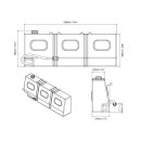 Abgeflachter Wassertank 50 L