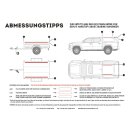 Pick-Up Hardtop / Anhänger mit OEM Schiene Slimline II Dachträger Kit / 1156 mm (L) x 1165 mm (B)