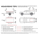 Pick-Up Hardtop / Anhänger mit OEM Schiene Slimline II Dachträger Kit / 752 mm (L) x 1255 mm (B)