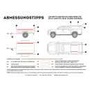 Pick-Up Hardtop / Anhänger mit OEM Schiene Slimline II Dachträger Kit / 2570 mm (L) x 1345 mm (B)