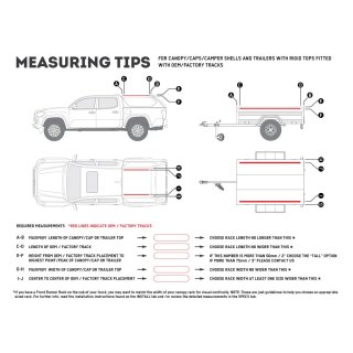 Pick-Up Hardtop / Anhnger mit OEM Schiene Slimline II Dachtrger Kit / 954 mm (L) x 1425 mm (B)