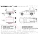 Pick-Up Hardtop / Anhänger mit OEM Schiene Slimline II Dachträger Kit / Hoch / 2570 mm (L) x 1255 mm (B)