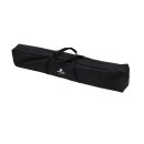 Camping-Tisch mit Bambusplatte - 100 x 65 x 42/65 cm