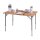 Camping-Tisch mit Bambusplatte - 100 x 65 x 42/65 cm