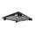 Slimline II Dachträger Kit mit Befestigungsfüße für Dachreling - 1358 mm L x 1255 mm B / A