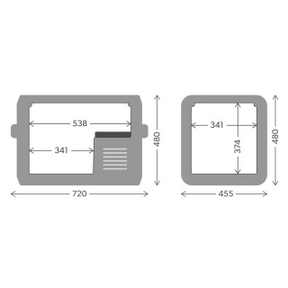 Dometic CFX3 55IM Tragbare Kompressorkühl- und -gefrierbox mit Eiswürfel-Funktion