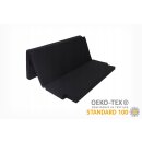 Klappmatratze Schlafauflage Standard aus 100% Baumwolle für VW T5 / T6 / T6.1 Multivan oder California Beach 150x200x8 Schwarz