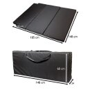 Klappmatratze Schlafauflage Standard aus 100% Baumwolle für VW T5 / T6 / T6.1 Multivan oder California Beach 150x200x8 Schwarz