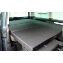 Viscoelastische Premium Klappmatratze für VW T5 / T6 / T6.1 Multivan oder California Beach aus 100% Baumwolle