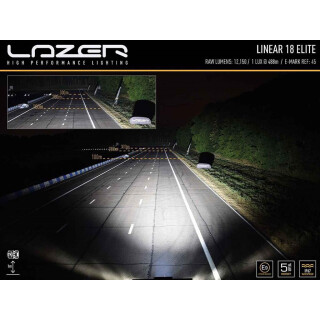 Lazer Lamps Linear-18 Elite mit Positionslicht schwarz