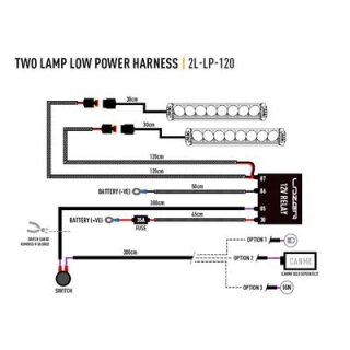 Lazer Lamps Kabelsatz Doppel (fr Triple-R, Elite, ST-Reihe und Linear-Series)