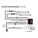 Lazer Lamps Kabelsatz Doppel (für Triple-R, Elite, ST-Reihe und Linear-Series)