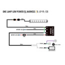 Lazer Lamps Single-Lamp Harness (Low Power mit Positionslicht)