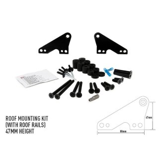 Lazer Lamps Dachbefestigungskit für Reling 47mm