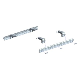 Muli-Rack Basisversion "flach" DoubleCab ohne Dachträger, inkl. Schraubensatz