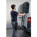 Heckleiter für den VW T6 schwarz beschichtet