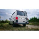 Heckleiter für den VW T6 schwarz beschichtet