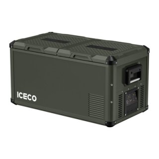 ICECO VL75PROD Kompressor-Kühlbox, Dual-Zone, Olivgrün