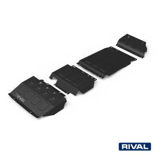 RIVAL Unterfahrschutzplatten Pickup Ford Ranger PX 2,2; 3,2 (incl. EURO6!); 2.0 TDCi