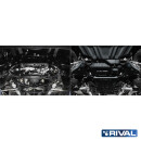 RIVAL Unterfahrschutzplatten Pickup Ford Ranger Applicable to Double ?ab 3.0D; 2,0D Bi-Turbo AT 4WD (FIT ONLY WITH WHEELS 18R or more)