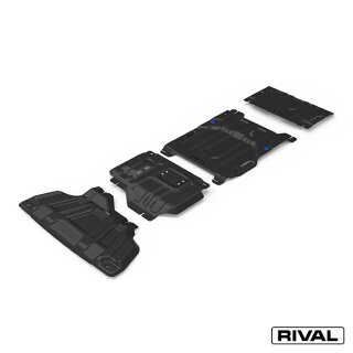 RIVAL Unterfahrschutzplatten Pickup Ford Ranger Applicable to Double ?ab 3.0D; 2,0D Bi-Turbo AT 4WD