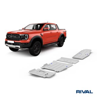 RIVAL Unterfahrschutzplatten Pickup Ford Ranger Raptor 3,0 Twin-Turbo EcoBoost® V-6 AT 4WD