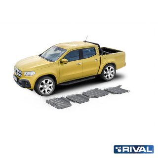 RIVAL Unterfahrschutzplatten Pickup Mercedes Benz X-Class 3,0D (V6 only) (incl. EURO6)