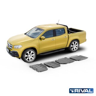 RIVAL Unterfahrschutzplatten Pickup Mercedes Benz X-Class 2,3TD (incl. EURO6)