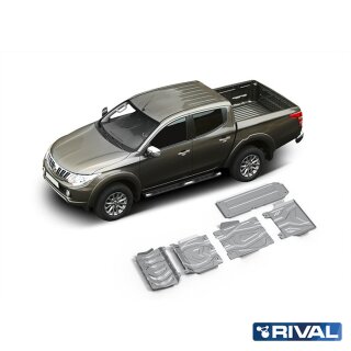 RIVAL Unterfahrschutzplatten Pickup Mitsubishi L200 / Triton KL 2,4D; 2,2D; 2,2D