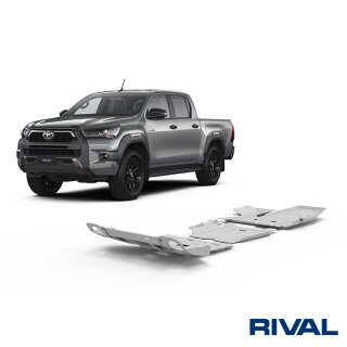 RIVAL Unterfahrschutzplatten Pickup Toyota Hilux Revo/Executive/Rocco/Invincible 4WD 2,4D (incl. EURO6)