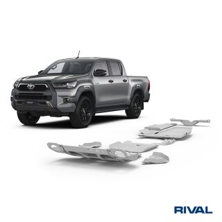 RIVAL Unterfahrschutzplatten Pickup Toyota Hilux Revo/Executive/Rocco/Invincible 4WD 2,4D (incl. EURO6)