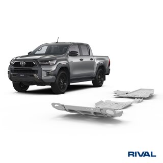 RIVAL Unterfahrschutzplatten Pickup Toyota Hilux Revo/Executive/Rocco/Invincible 4WD 2,4D (incl. EURO6)