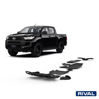 RIVAL Unterfahrschutzplatten Pickup Toyota Hilux Revo/Executive/Rocco/Invincible 4WD 2,4D (incl. EURO6)
