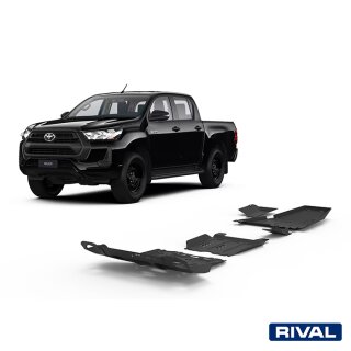 RIVAL Unterfahrschutzplatten Pickup Toyota Hilux Revo/Executive/Rocco/Invincible 4WD 2,4D (incl. EURO6)