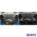 RIVAL Unterfahrschutzplatten Pickup Ford Ranger Applicable to Double ?ab 3.0D; 2,0D Bi-Turbo AT 4WD (FIT ONLY WITH WHEELS 18R or more)