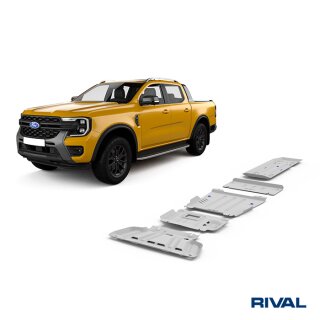 RIVAL Unterfahrschutzplatten Pickup Ford Ranger Applicable to Double ?ab 3.0D; 2,0D Bi-Turbo AT 4WD