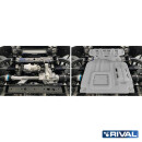 RIVAL Unterfahrschutzplatten Pickup Ford Ranger Applicable to Double ?ab 3.0D; 2,0D Bi-Turbo; 2.3 PHEV AT 4WD