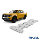 RIVAL Unterfahrschutzplatten Pickup Ford Ranger Applicable to Double ?ab 3.0D; 2,0D Bi-Turbo AT 4WD