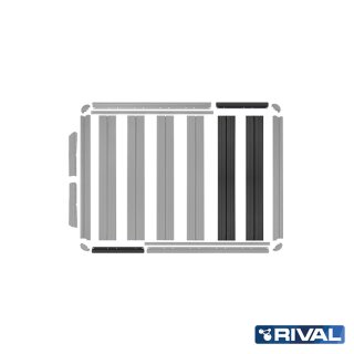 RIVAL Aluminium Modulares Dachträger Erweiterungs-Kit Pickup Toyota LAND CRUISER 79