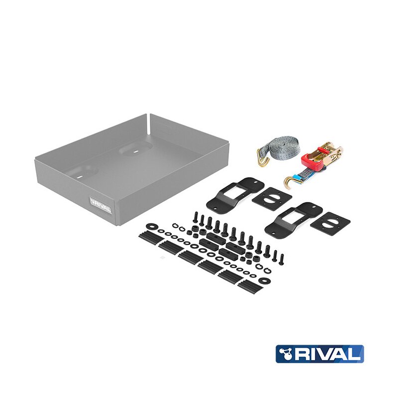 Pp Rivel RIVAL Aluminium Doppelkanisterhalter für Modularen Dachträger – Maxim